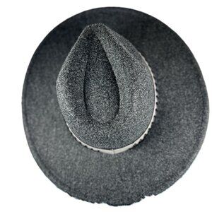 BLACK FEDORA HAT W/STRAP
